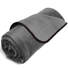 Liberator Fascinator Throw — Grey Microvelvet, Regular 72L x 54W - L4861