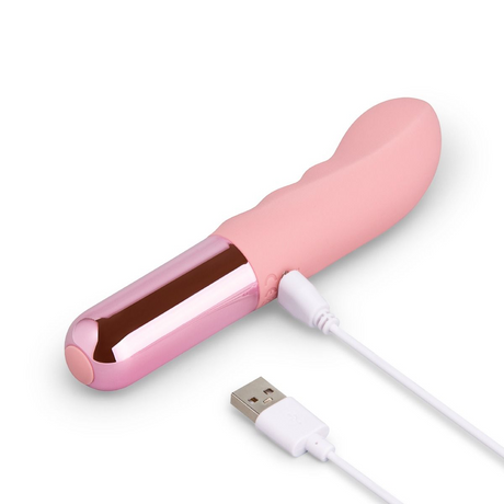Le Wand Mini G-Thrill Rippled G-Spot Vibrator — Rechargeable - LW8015