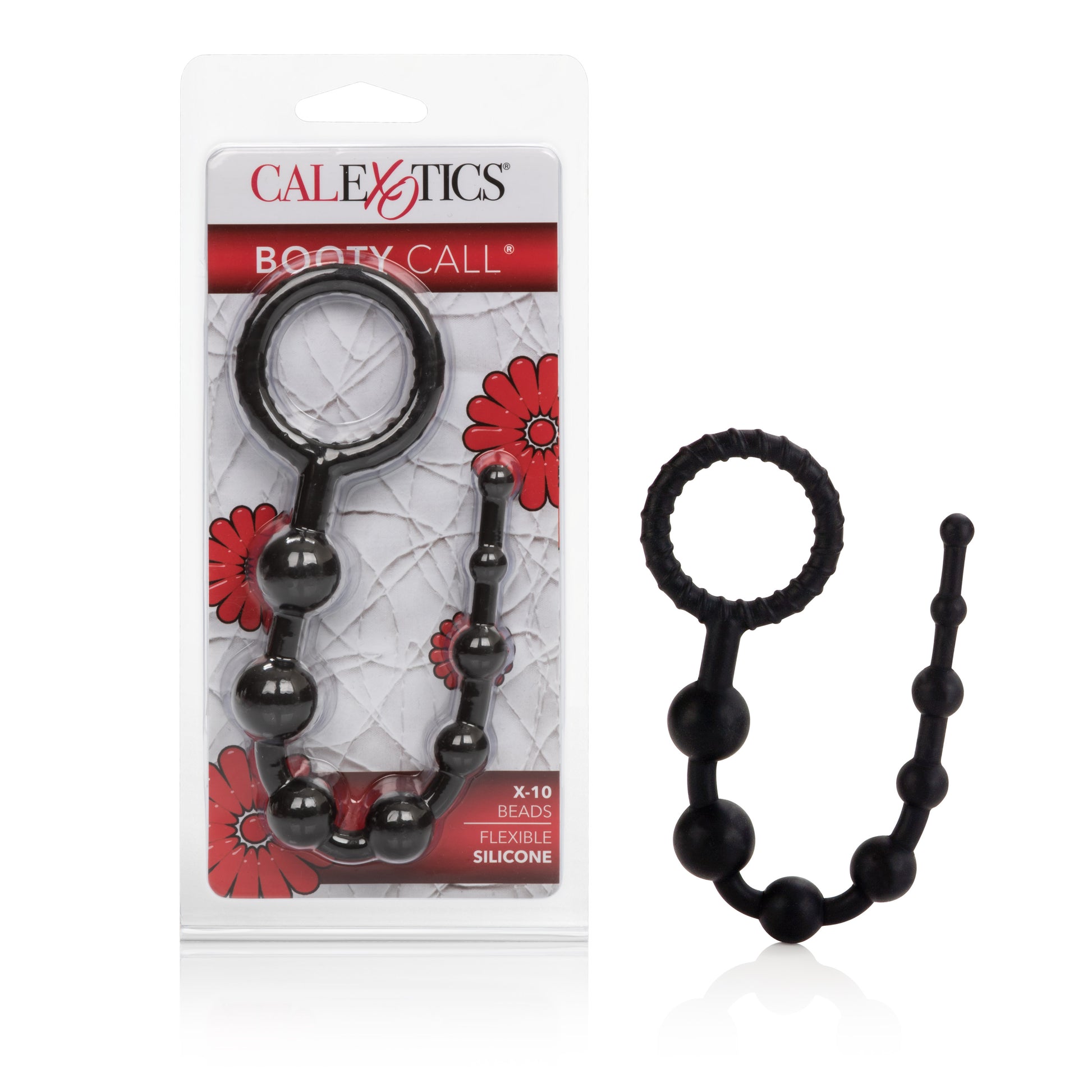 Booty Call X-10 Beads - Black by CalExotics