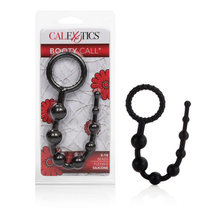Booty Call X-10 Beads - Black by CalExotics