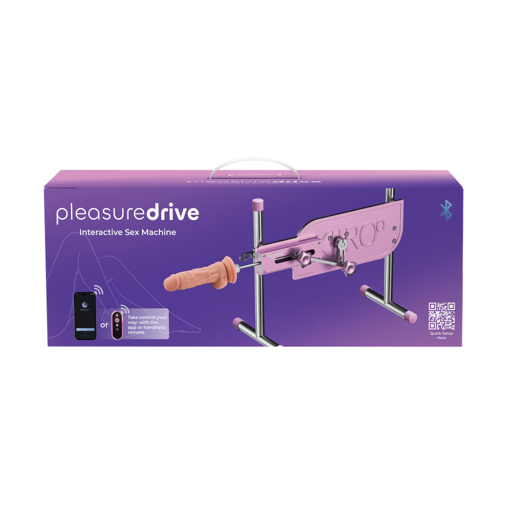 Kiiroo PleasureDrive Interactive Thrusting Machine with 18cm Silicone Dildo - KR6638