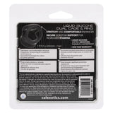 Alpha Liquid Silicone Dual Cage and Ring - Black Ring - Black