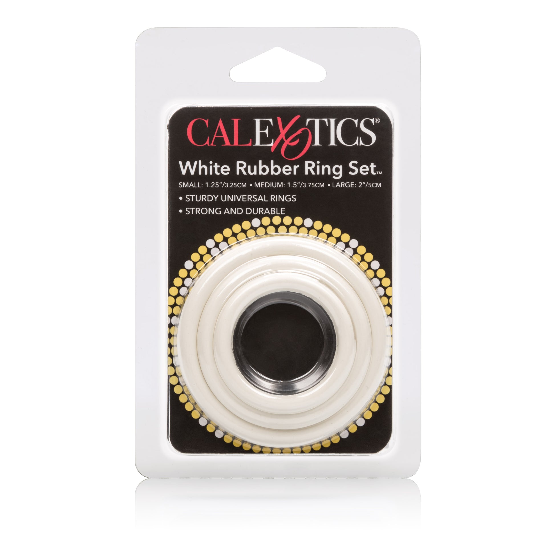 Rubber Ring 3 Piece Set - White by CalExotics
