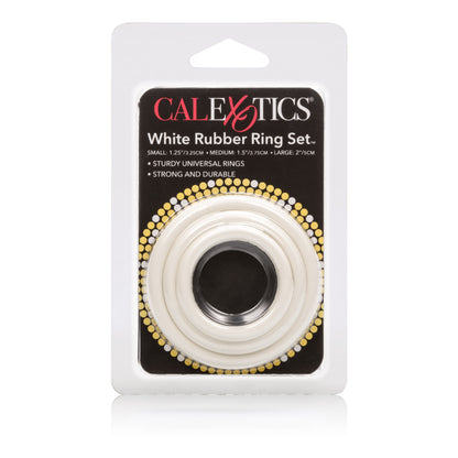 Rubber Ring 3 Piece Set - White by CalExotics