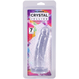 Doc Johnson Crystal Jellies Realistic Cock — 7 in Clear - DJ0288-42-CD