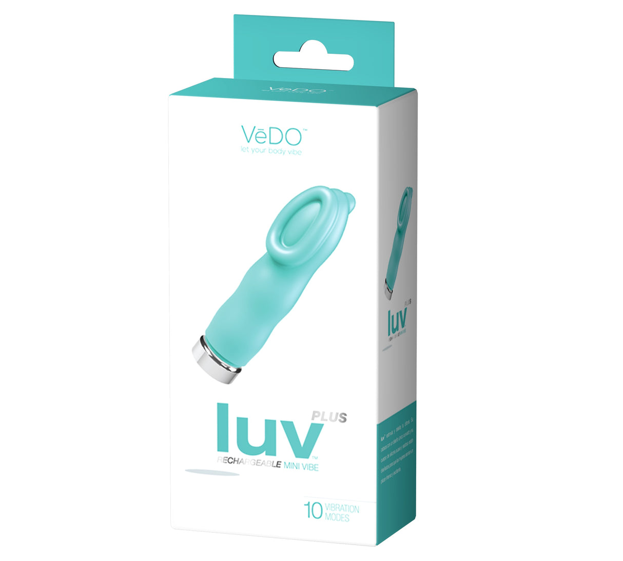 VeDO Luv Plus Rechargeable Mini Vibe - Tease Me Turquoise - VI-M0701