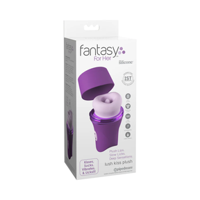 Pipedream Fantasy for Her Lush Kiss Licking Stimulator, Plush Purple - PD4983-12