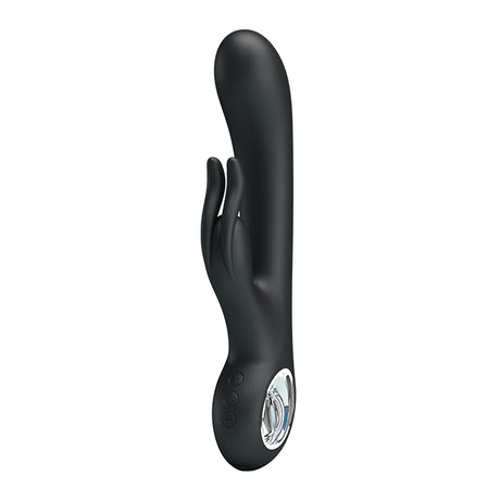 Pretty Love Carina 7-Function Rechargeable Rabbit Vibrator, Black, 7.49" - BI-014480-2