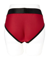 Sportsheets Em.Ex Active Contour Harness — Small (Navy/Scarlet) - SS660-02