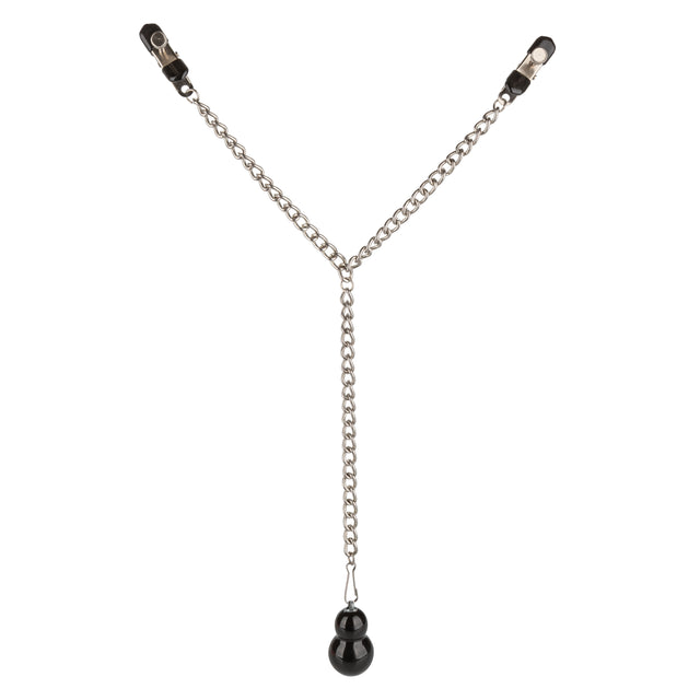CalExotics Nipple Play Weighted Dual-Tier Nipple Clamps - SE2593012