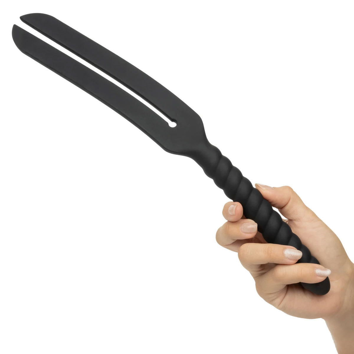 CalExotics Nocturnal Silicone Slap Paddle — Split Face, Insertable Handle, 16 in - SE2678532