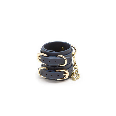 nsnovelties Bondage Couture Wrist Cuff — Blue - NSN-1306-37