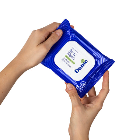 Dame Aloe & Cucumber Body Wipes, 12 Pack - DM2170