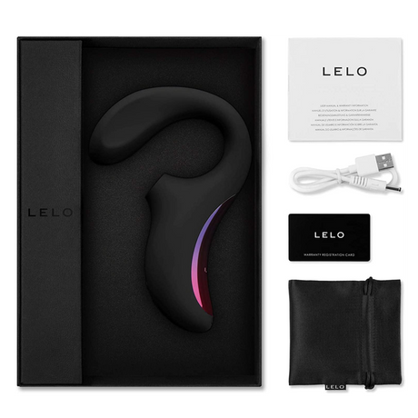 Lelo Enigma Black Dual-Action Massager with Clitoral Pulsation - LELO-8182