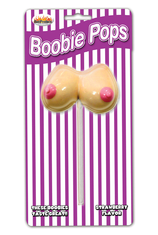 Hott Products Boobie Pops Strawberry Lollipop, 3.5 in (8.9 cm) - HTP2913