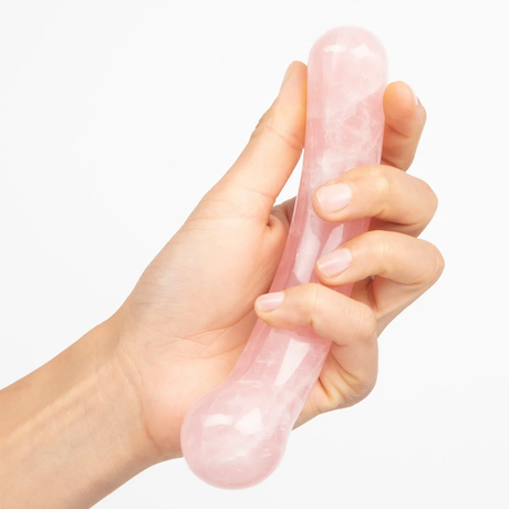 Chakrubs Heart Curve Rose Quartz G-Spot Massager - CK8158