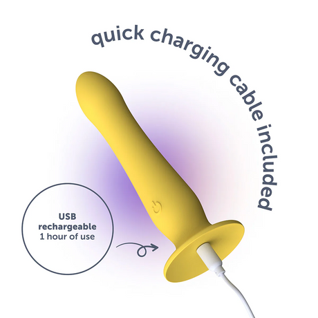plusOne Luxe Ripple Multi Vibe Suction-Cup Dildo - PO6760