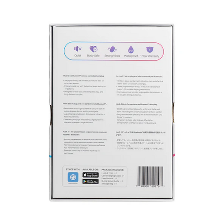 Lovense Hush 2 Vibrating Butt Plug — 1 in. Diameter - LS9797