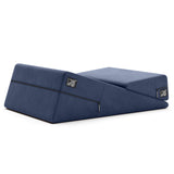Liberator Wedge & Ramp Sex Positioning Pillow Combo, Velvet Blue - L8420