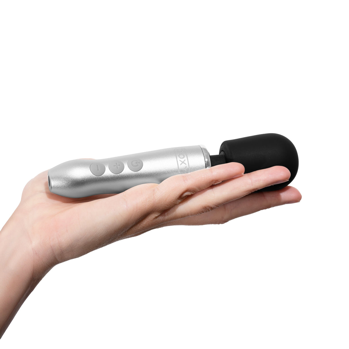 DOXY Doxy Go Brushed Metal — 15 cm Compact Travel Wand - DX0425