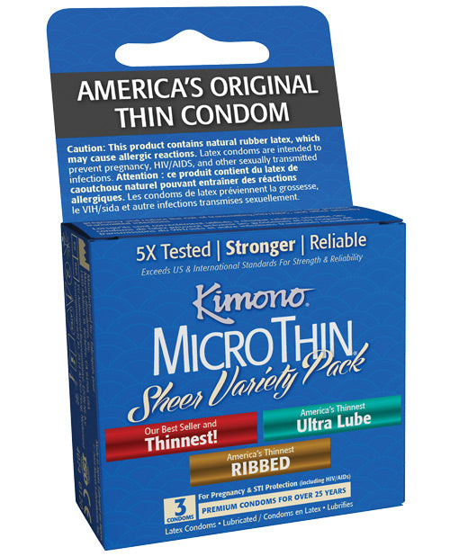 Kimono Micro Thin Variety Pack - Box of 3 by Kimono