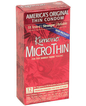 Kimono Micro Thin Condoms - Box of 12 by Kimono