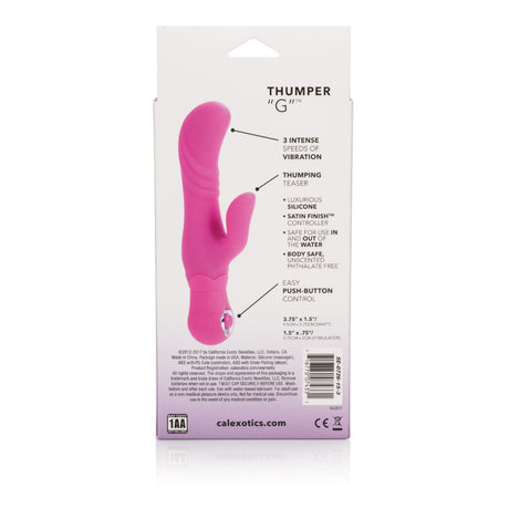 CalExotics Posh Thumper G Dual Silicone Massager — Pink - SE0726153