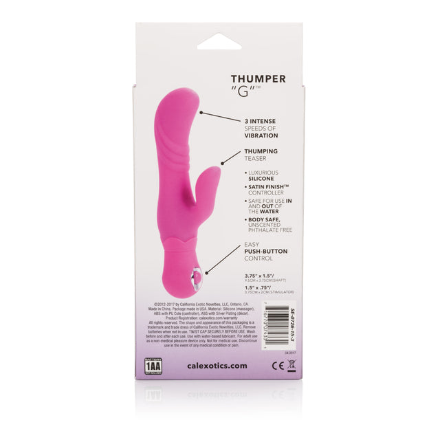 CalExotics Posh Thumper G Dual Silicone Massager — Pink - SE0726153
