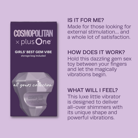 plusOne Girls Best Gem Vibe — Cosmo Anal Gem Vibrator - PO6891