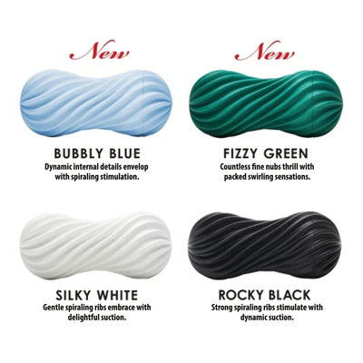 Tenga FLEX Spiral-Ribbed Stroker — Fizzy Green - TN475