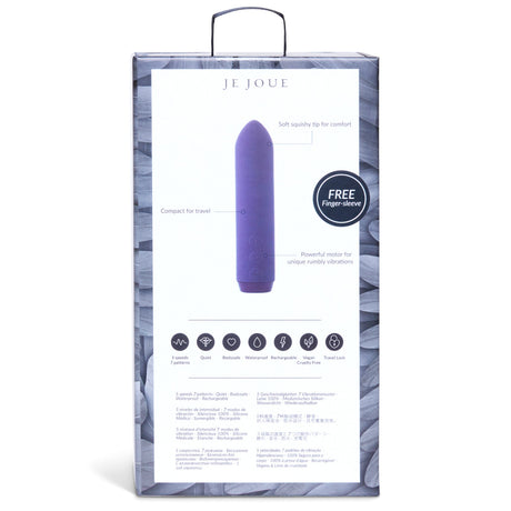 Je Joue Classic Rechargeable Bullet Vibrator, Purple - JE405PR