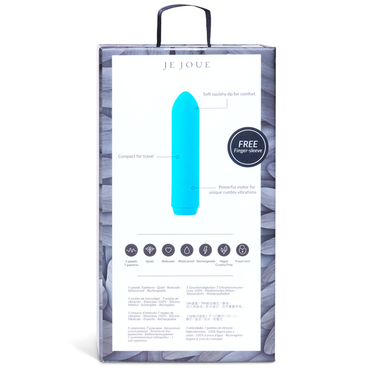 Je Joue Classic Rechargeable Bullet Vibrator, Purple - JE405TL