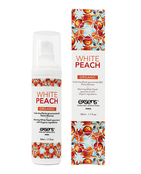 EXSENS of Paris Organic Massage Oil - 50 ml White Peach by Exsens