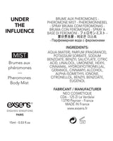 Exsens Under the Influence Pheromone Body Mist — 15 ml
