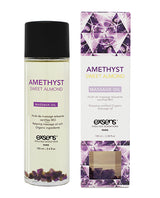 EXSENS of Paris Organic Massage Oil w/Stones - Amethyst Sweet Almond by Exsens