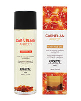 EXSENS of Paris Organic Massage Oil w/Stones - Carnelian Apricot by Exsens