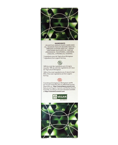 Exsens Aventurine Avocado Organic Body Oil with Crystals, 100 ml