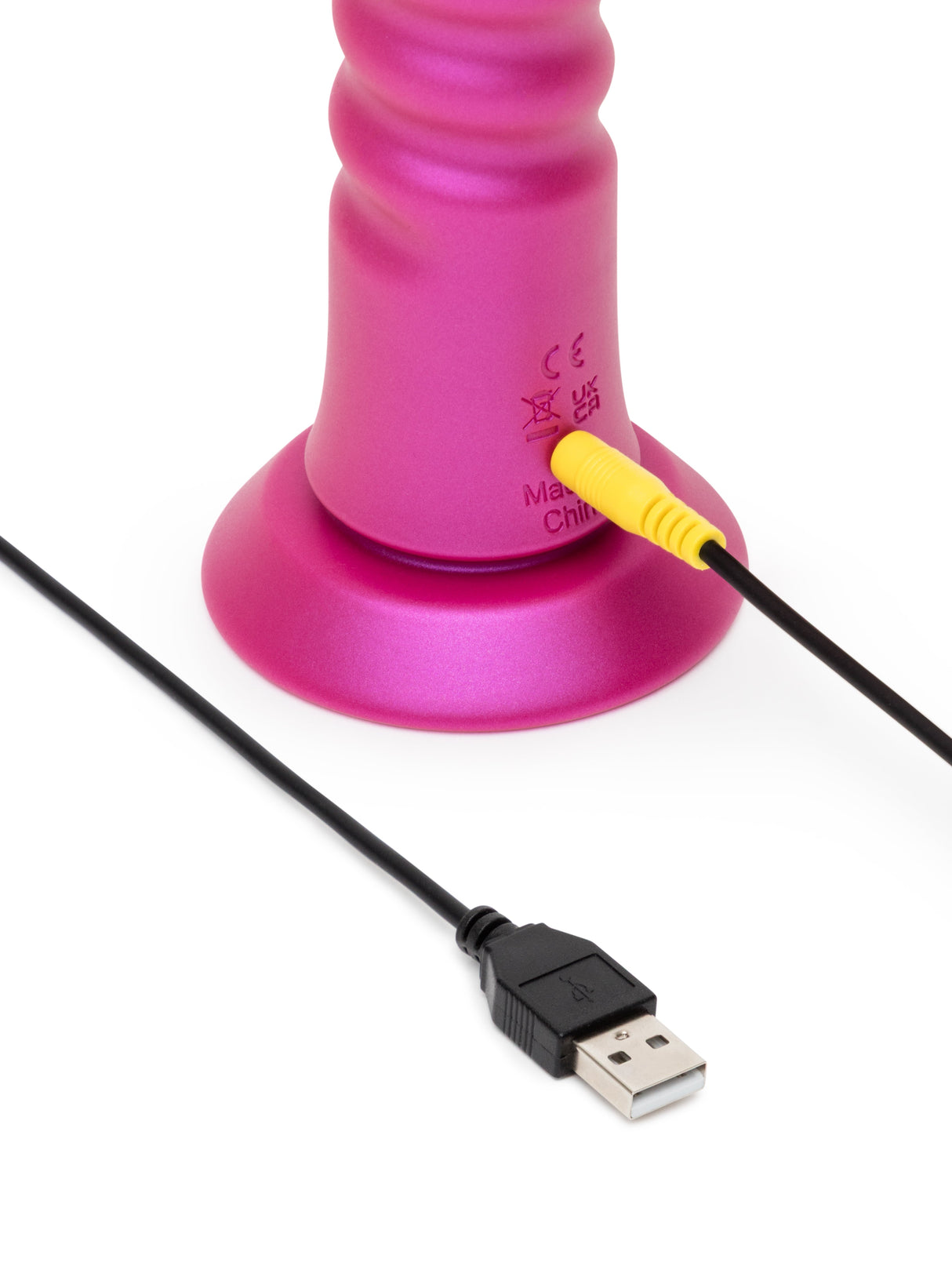 ROMP Jiggle Thrusting Vibrator — Cosmic Pink, Suction Base - RM2485