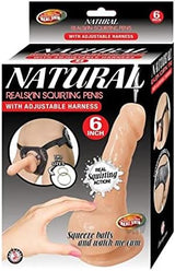 Nasstoys Natural Realskin Squirting Dildo, Flesh — 7-inch - NW2859