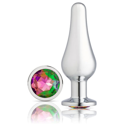Cloud 9 Novelties Gems Silver Chrome Tall Plug - Medium by Cloud 9 Novelties