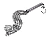 Sportsheets Edge Chain Flogger — Metal Handle, Black & Silver Chains - SP0634