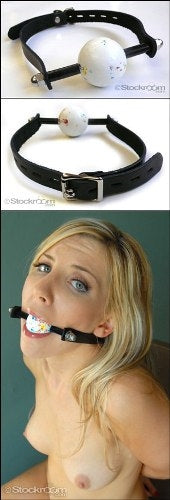 Kinklab Jawbreaker Ball Gag with Leather Strap - KL-734