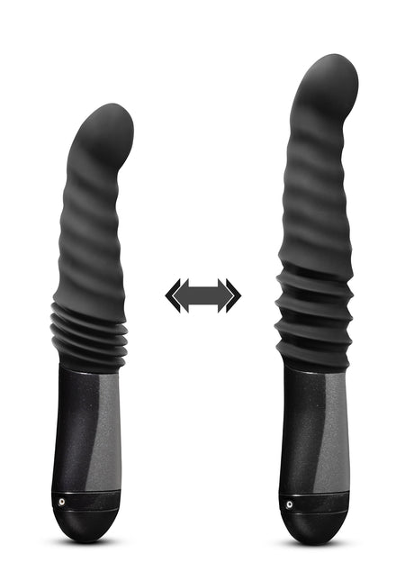 Blush Temptasia Lazarus Thrusting Dildo — Black, 10 in - BL-29985