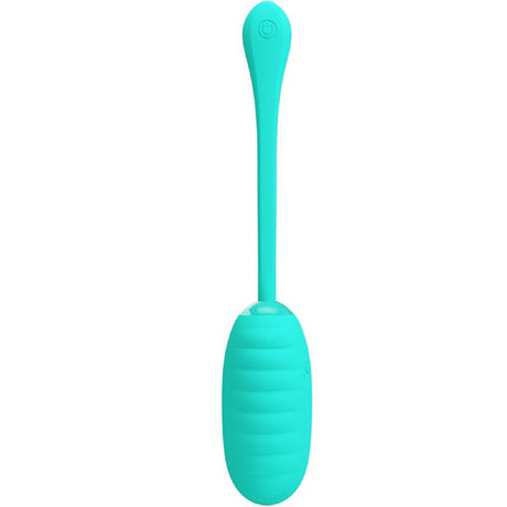 Pretty Love Kirk Rechargeable Vibrating Egg - Turquoise - BI-014654-4