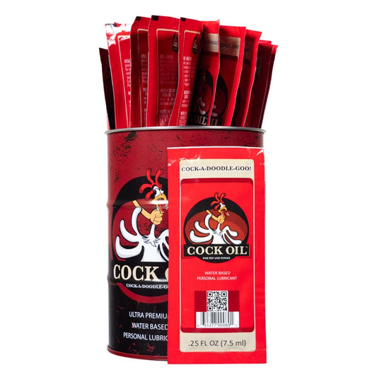 Cock Oil Collector’s Edition Drum with 25 Water-Based Lube Packets - CO6900