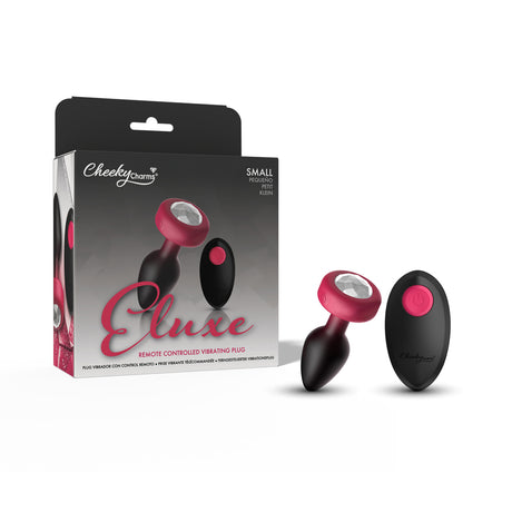 Viben Eluxe Vibrating Anal Plug — Ruby Ombre, Small, Remote - VB-CC9154