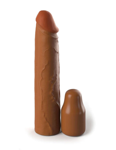Pipedream Fantasy X-Tensions Elite 8-Inch Sleeve with Removable Extender - Tan - PD4152-22
