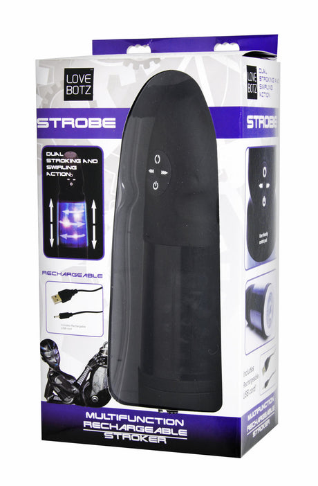 XR Brands Love Botz Stroke Multifunction Rechargeable Stroker - LB-AE393
