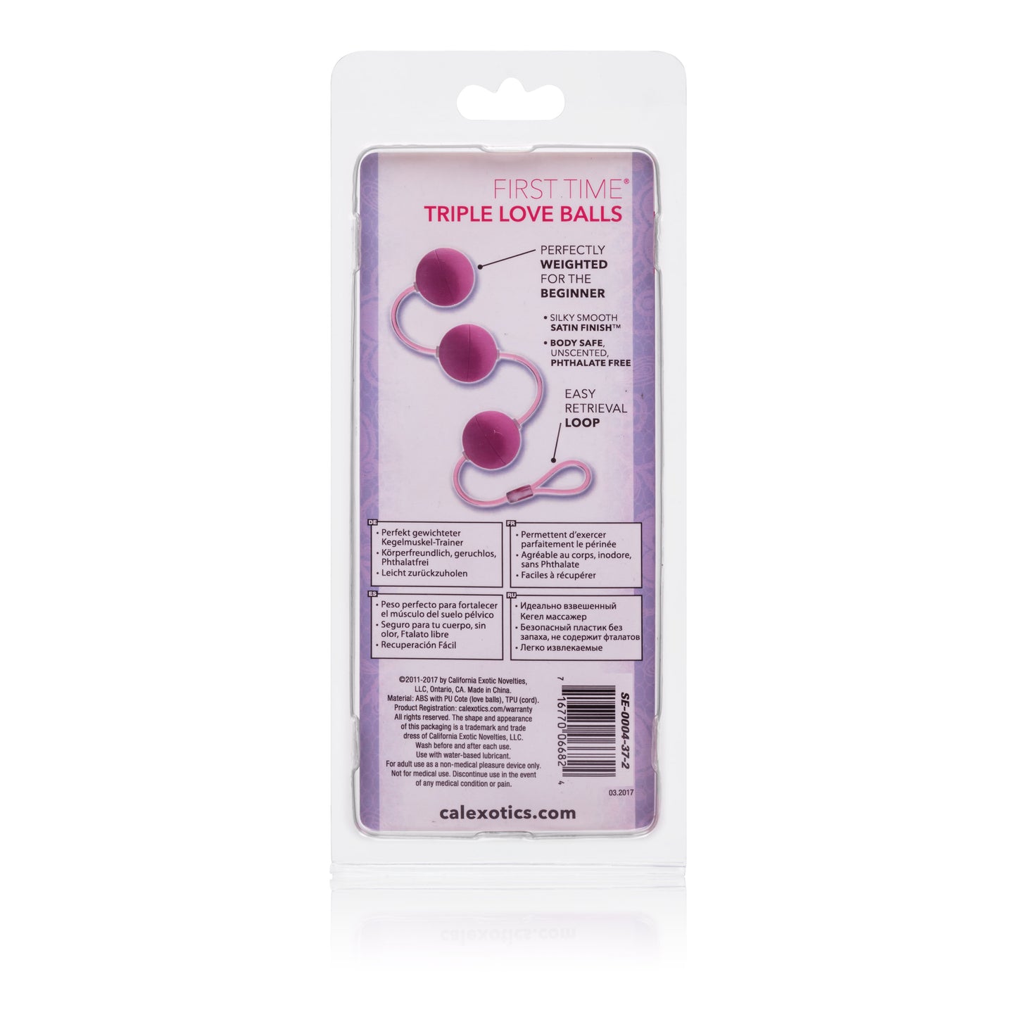 First Time Love Balls Triple Lovers - Pink by CalExotics