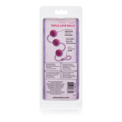 First Time Love Balls Triple Lovers - Pink by CalExotics